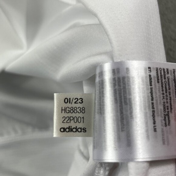 Adidas Sweatshirt Mens medium White Lightweight QTR Zip Pullover Freightliner - Picture 10 of 11